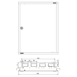 Rozvodnica Eaton BF-U-4/96-C 283049 zapustená 96-modulov